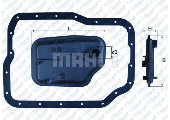 MAHLE HX149D Otomatik Sanzuman Yagi Filtresi C Max 03-> C Max 07-> Fiesta 08-> Focus 04-> Focus 06-> Focus 08-> Focus 99 Mod